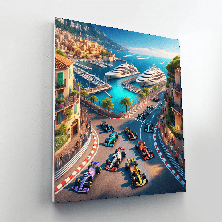 Monaco Grand Prix - Monte Carlo Paint By Color