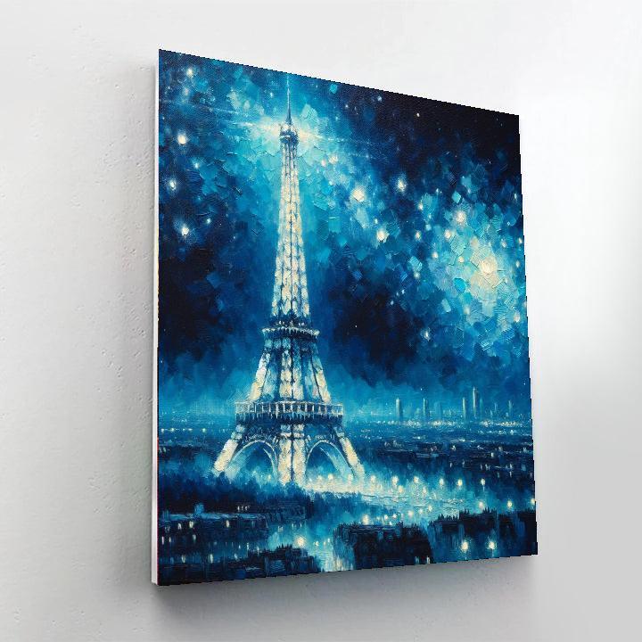 Dreamy Night In Paris Painting By Numbers Kit