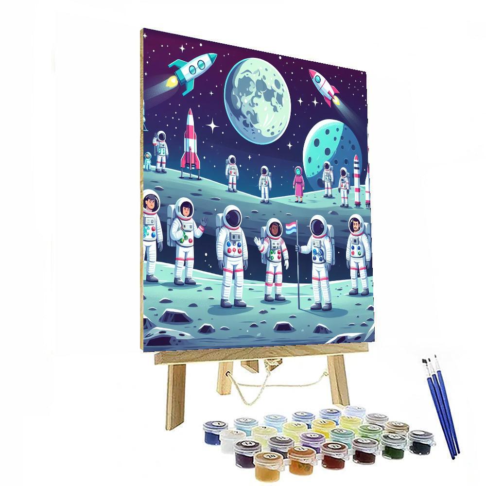 Lunar Landing Legacy DIY Paint By Numbers
