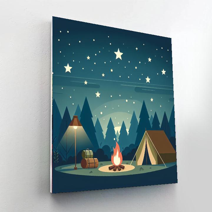 Beneath The Starry Skies Paint By Numbers Art