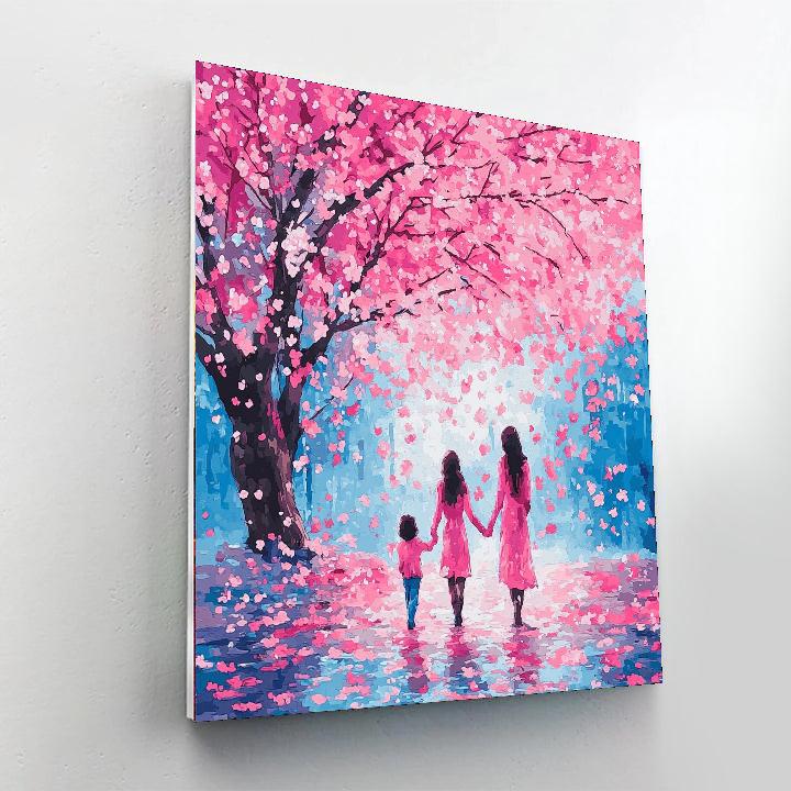 Beneath Cherry Blossom Skies Painting By Numbers Kit