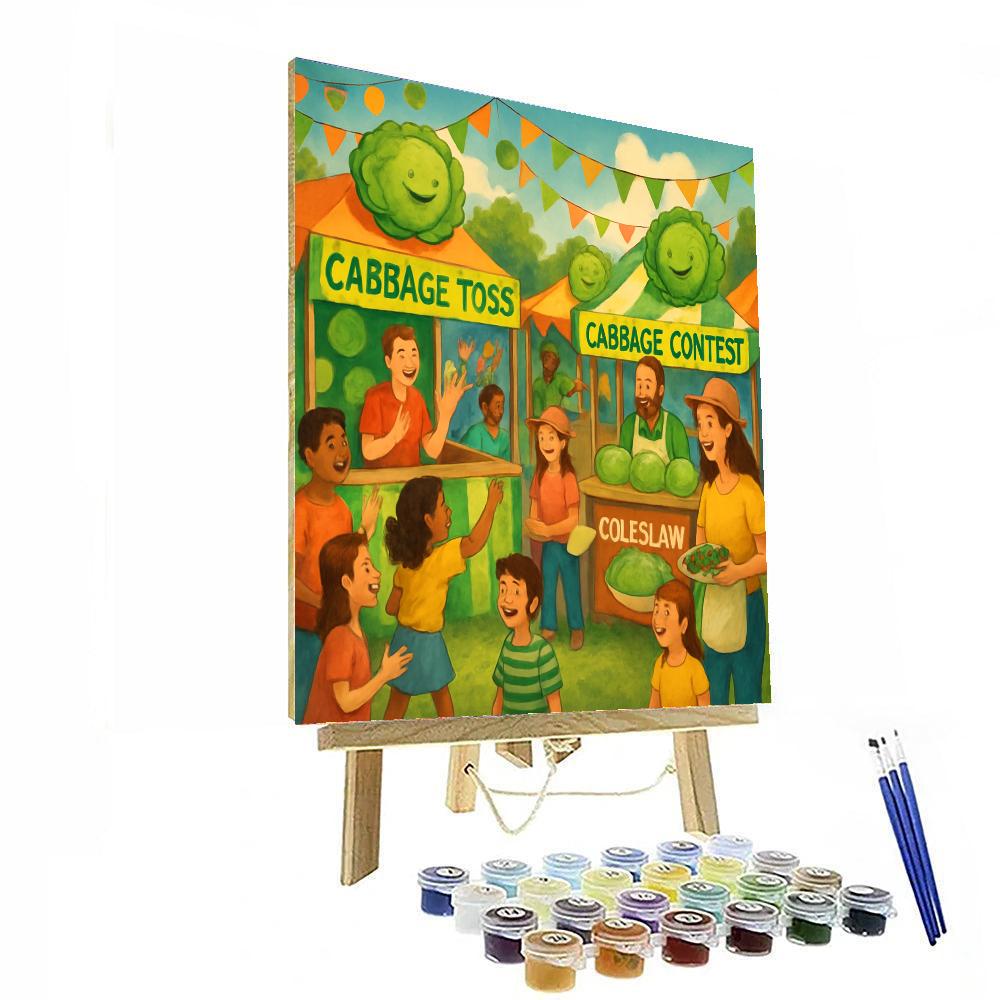 Cabbage Patch Festival - Usa Number Painting