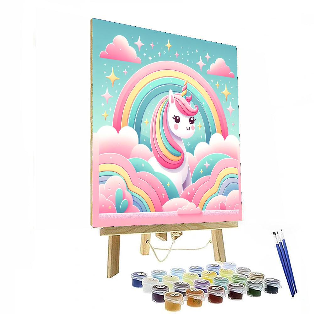 Dazzling Unicorn Dreams Painting Number Kit