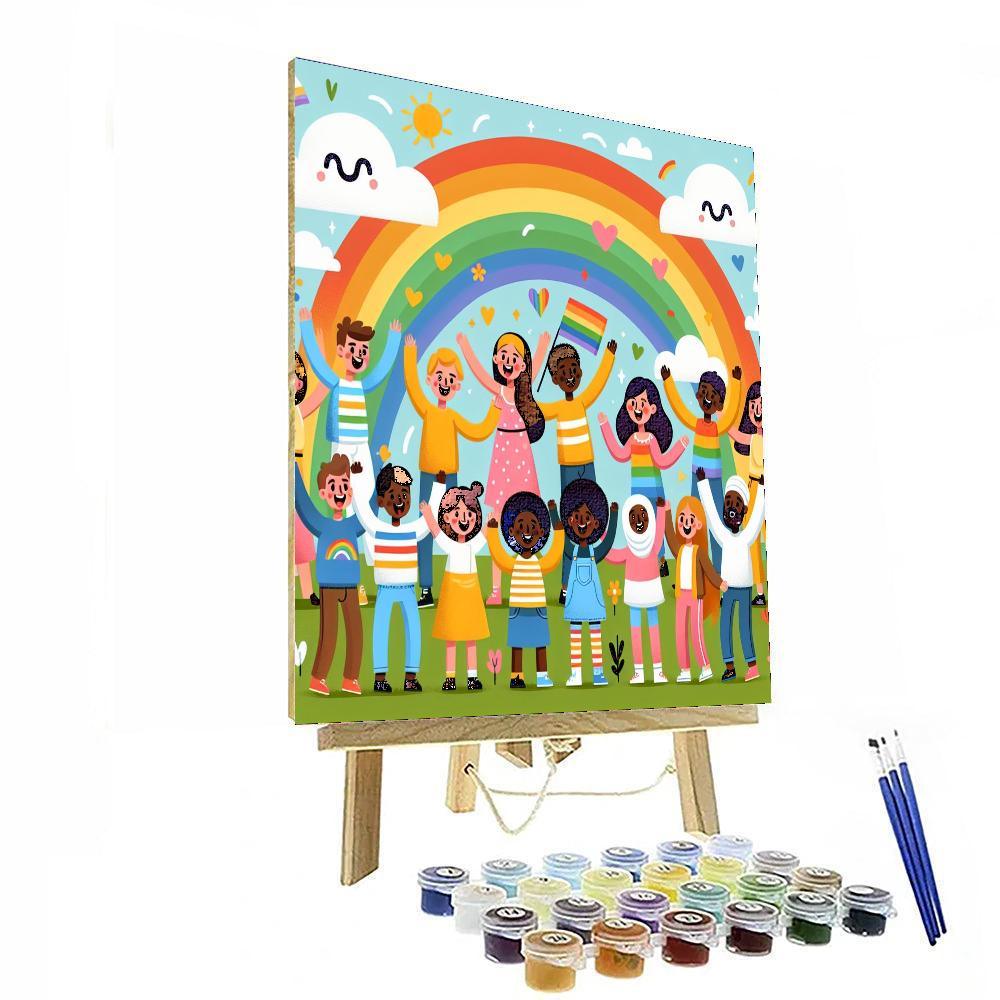 Rainbow Pals DIY Paint By Numbers