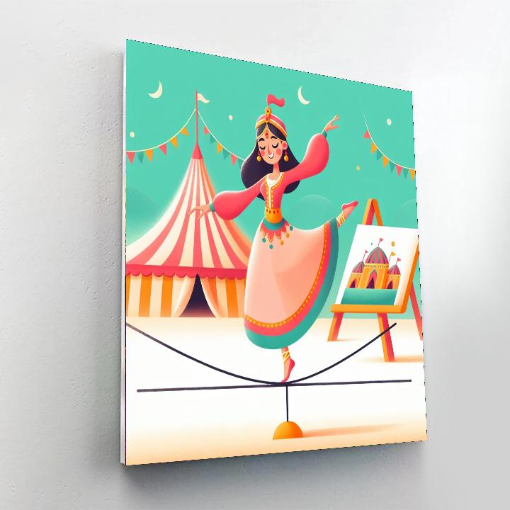 Circus Performer Fun Painting Number Kit