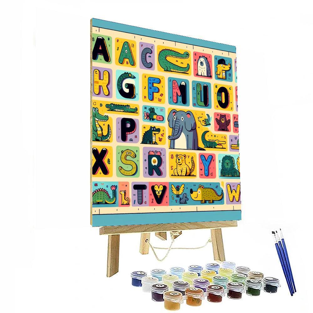 Adventurous Animal Alphabet Paint By Numbers Kits