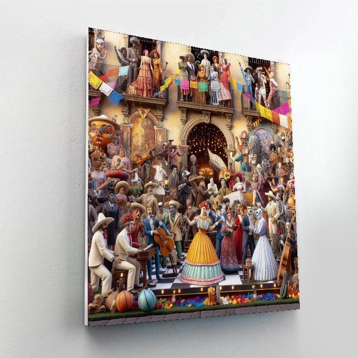 Cervantino Festival - Mexico Paint By Color