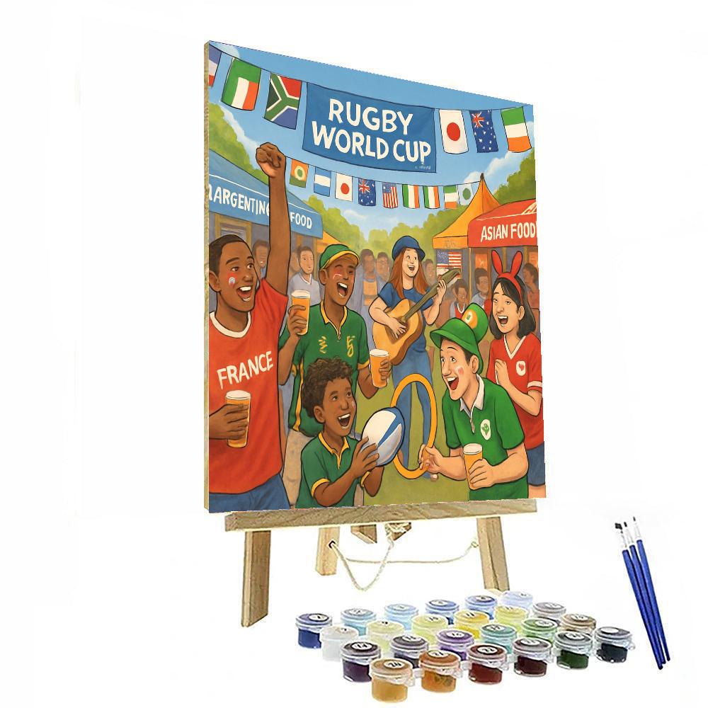Rugby World Cup Festival - France Painting Number Kit