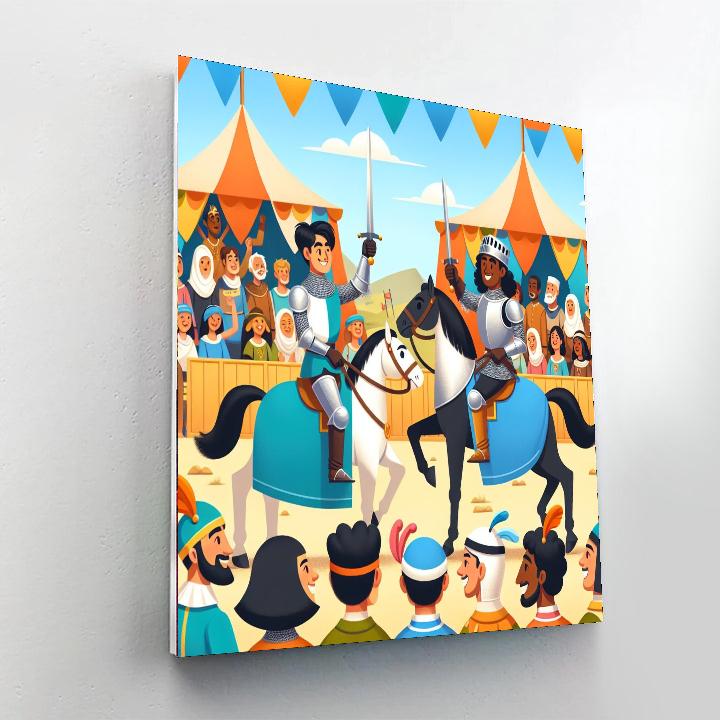 Medieval Merriment Paint By Numbers Art