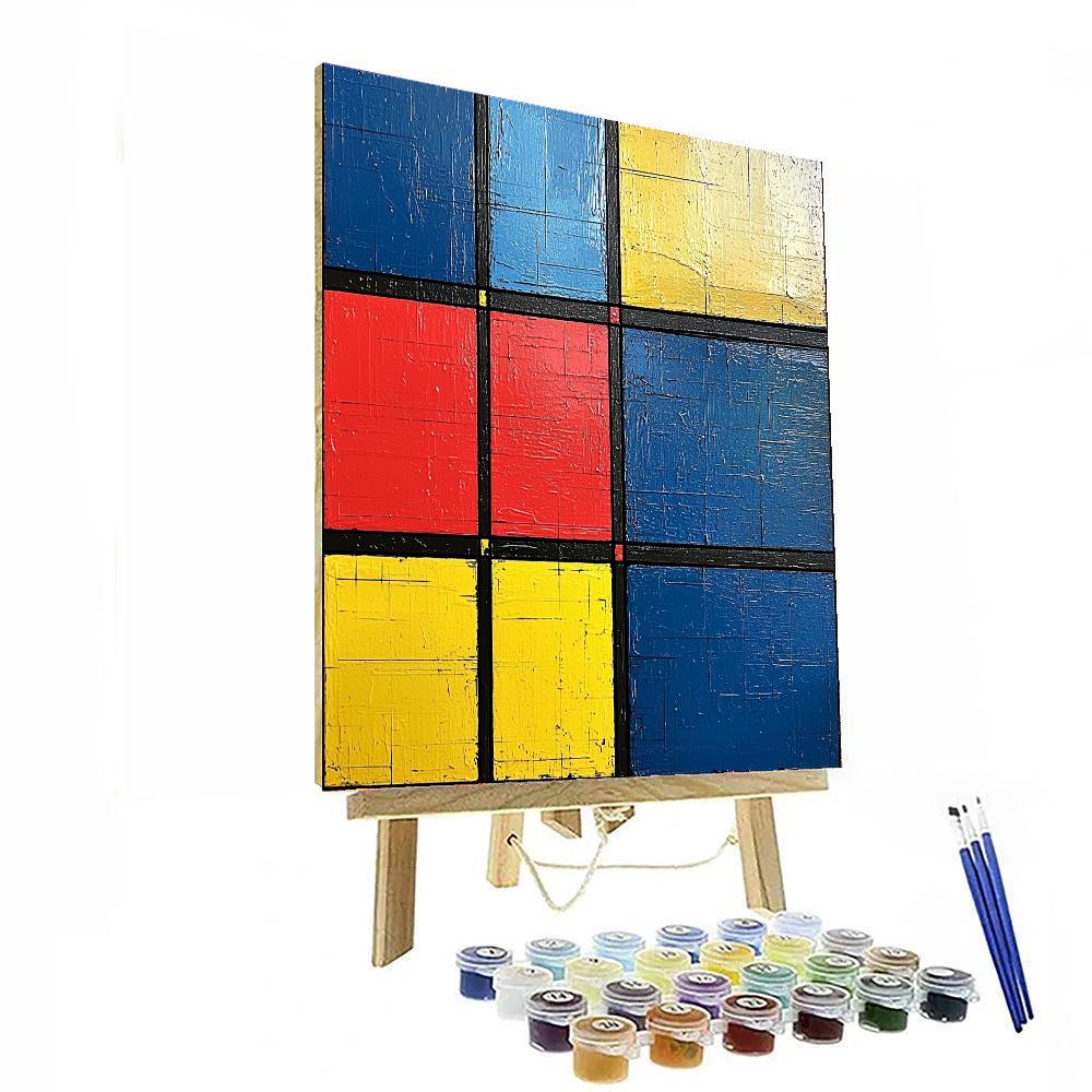Piet Mondrian Inspired Dreams Of Geometry  Paint By Color