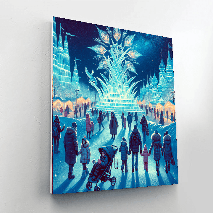 Harbin International Ice Festival - China Painting By Numbers Kit