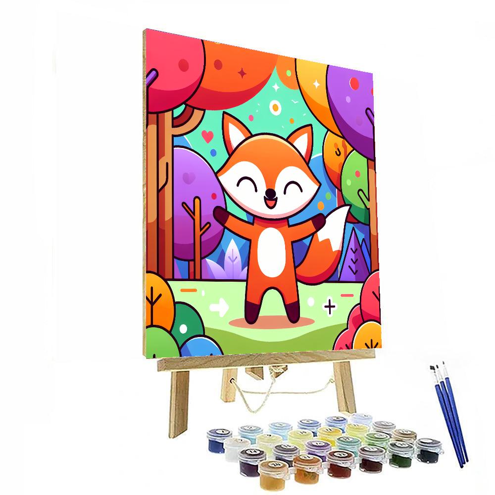 Friendly Fox Forest Journey Paint By Number