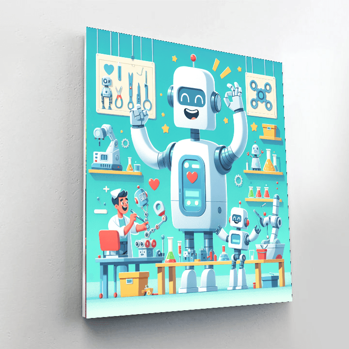 Robotic Innovators Painting By Numbers Kit