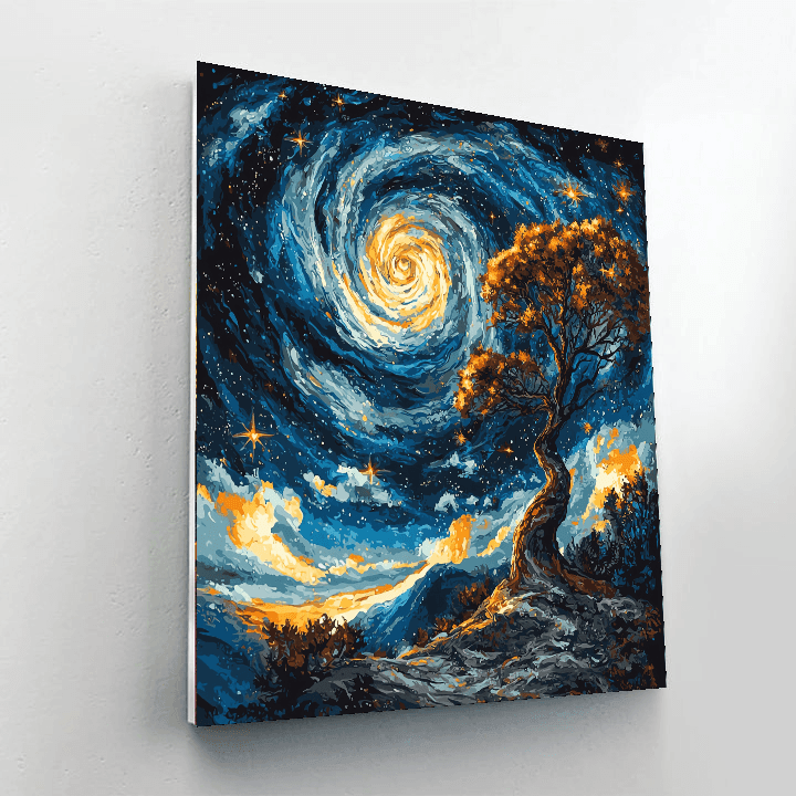 Salvador Dalí Inspired Celestial Odyssey  Paint By Numbers Kits
