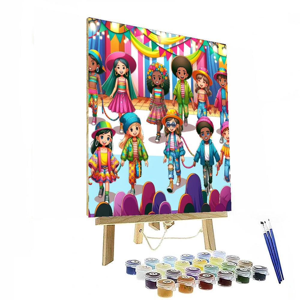 Funky Fashion Parade Paint By Numbers Kits