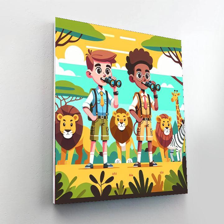 Safari Trek Adventure Paint By Numbers