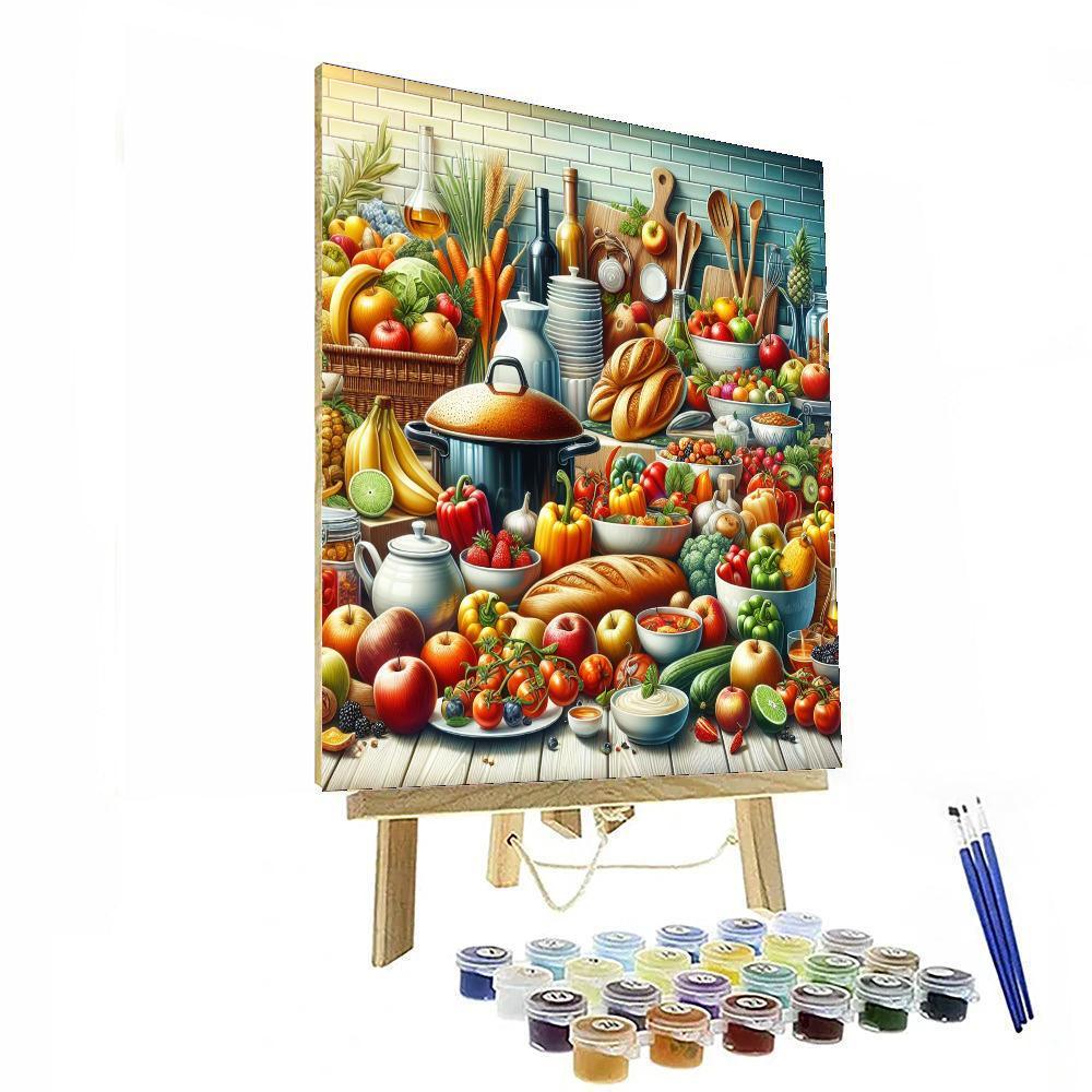 Culinary Delights Gourmet Paint By Number