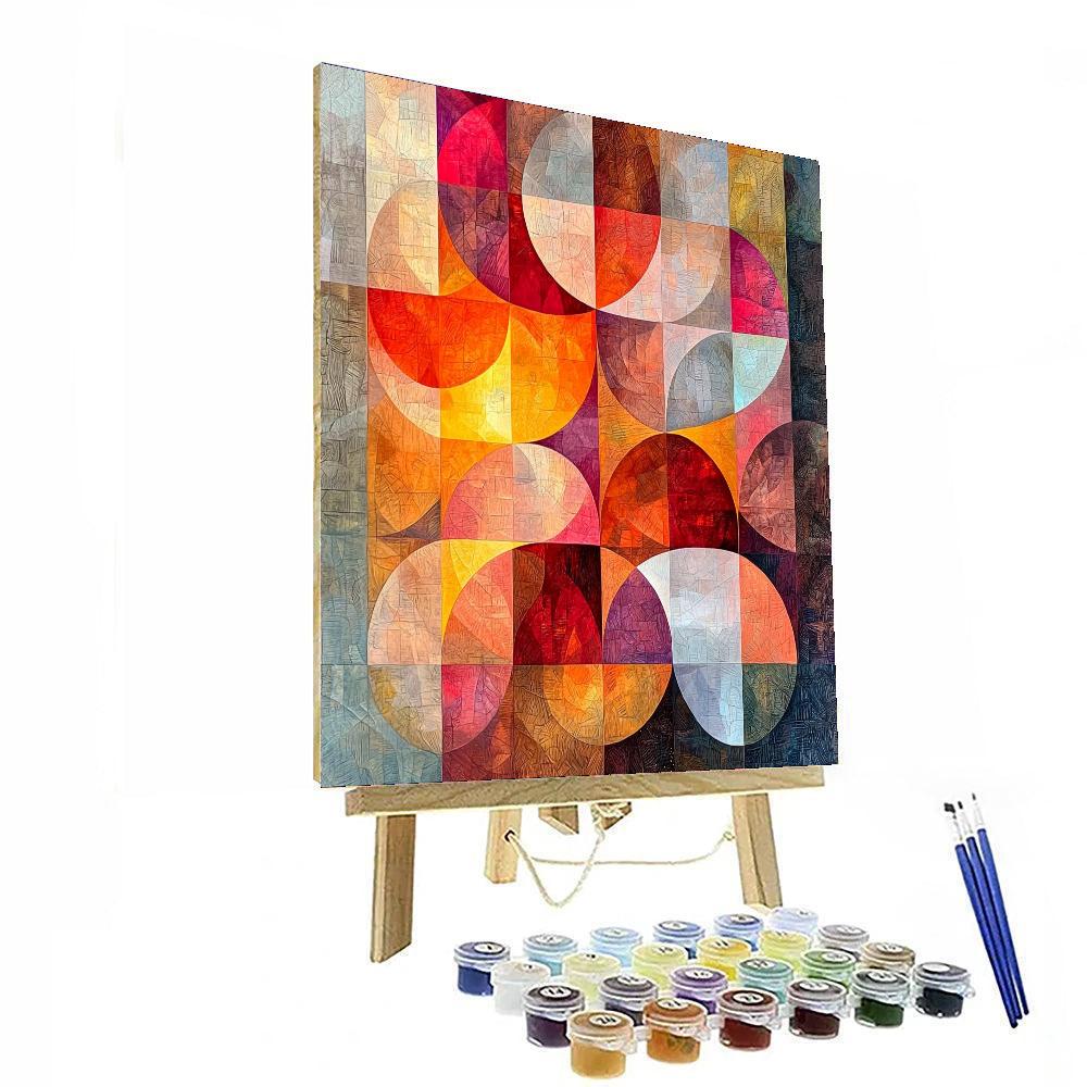 Paul Klee Inspired Ember And Light  Numbered Painting Kits