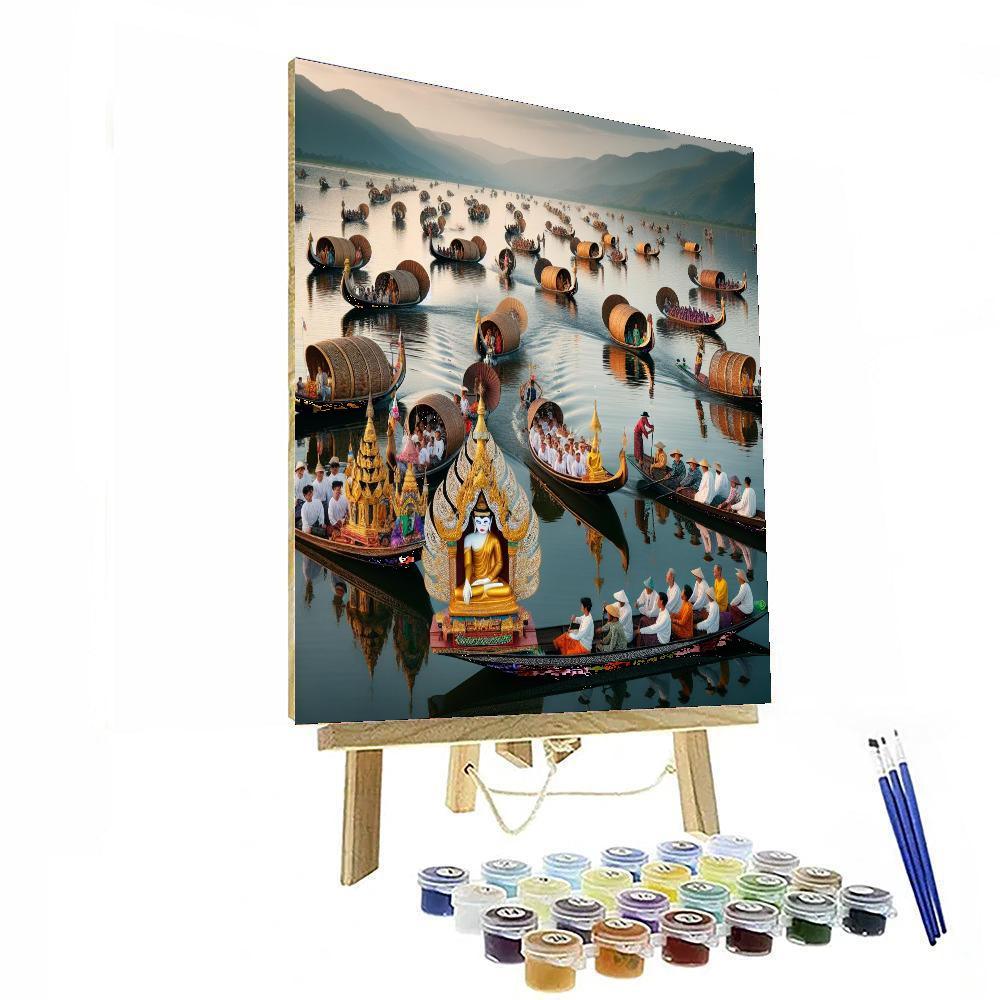 Phaung Daw Oo Pagoda Festival - Myanmar DIY Paint By Numbers