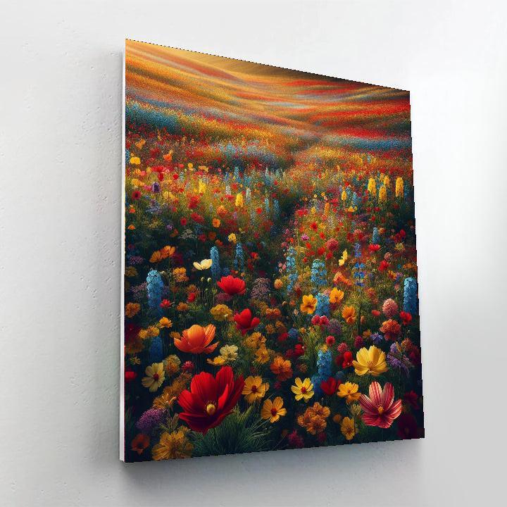 Wildflower Field Delight Painting By Numbers Kit