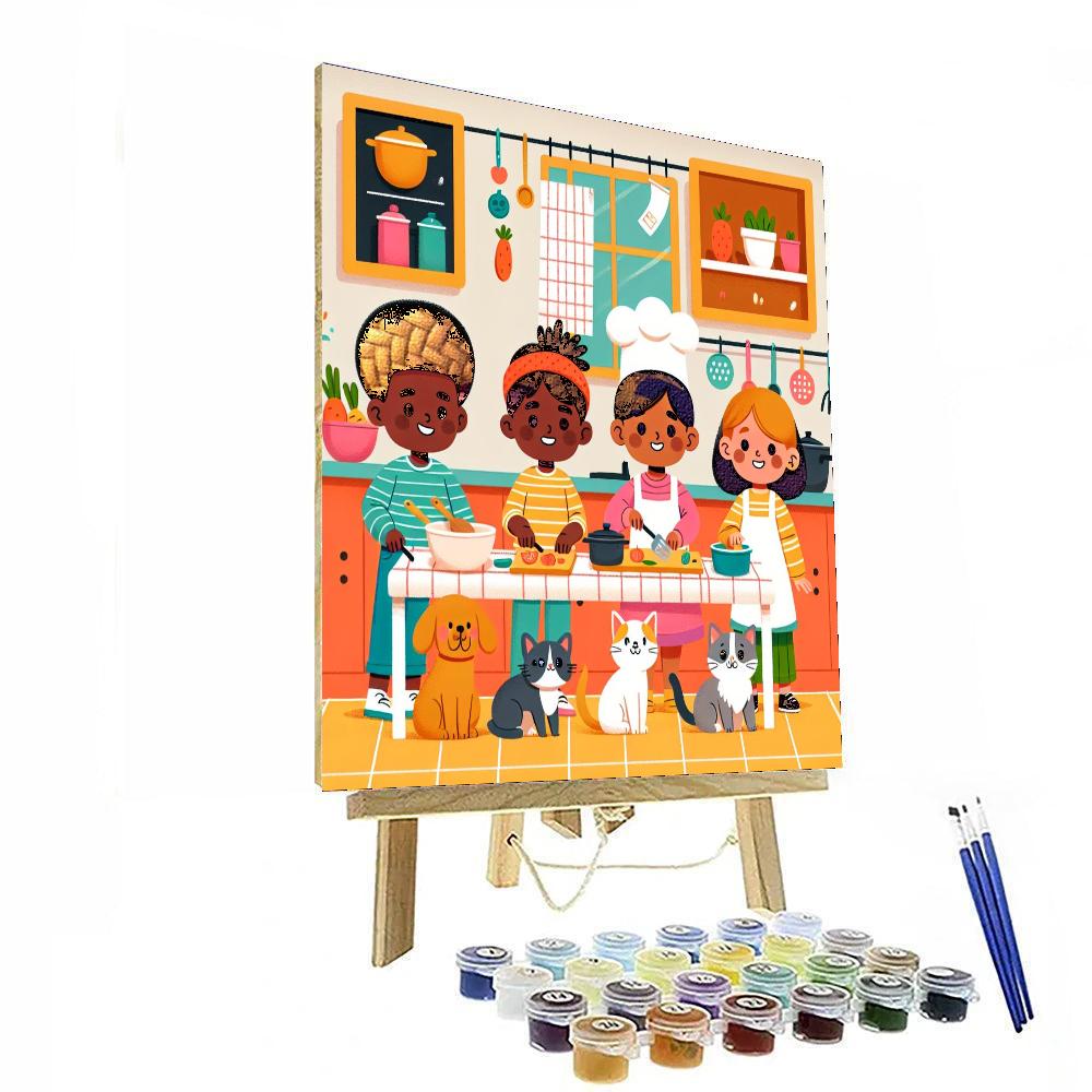 Kooky Kitchen Fun Number Painting