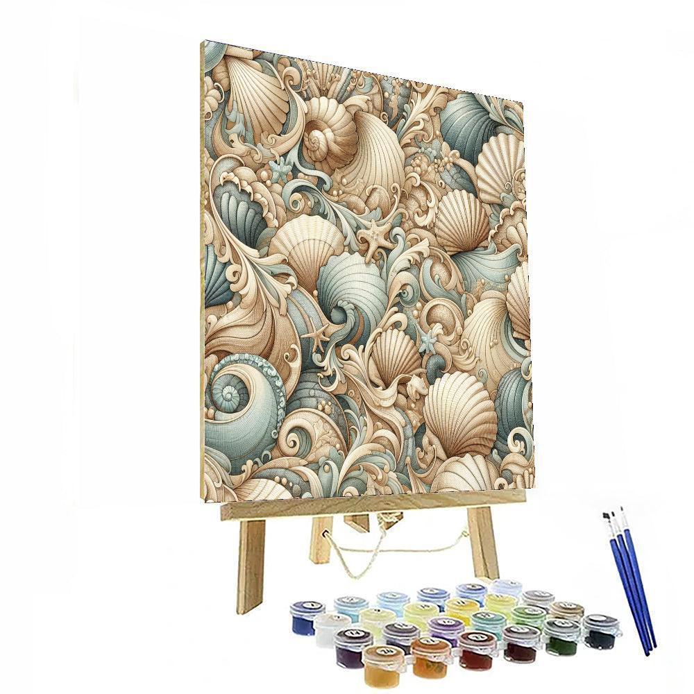 Seashell Reverie Tapestry Paint By Number