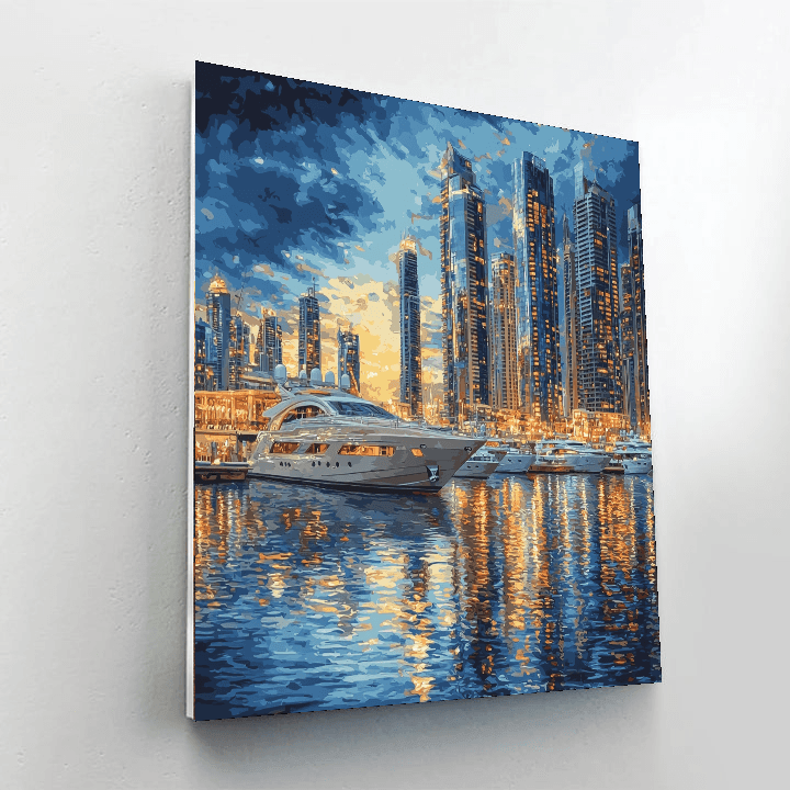 Dubai Marina Paint By Numbers Kits
