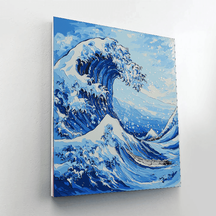 Katsushika Hokusai Inspired Hokusai's Majestic Waves  Painting By Numbers Kit