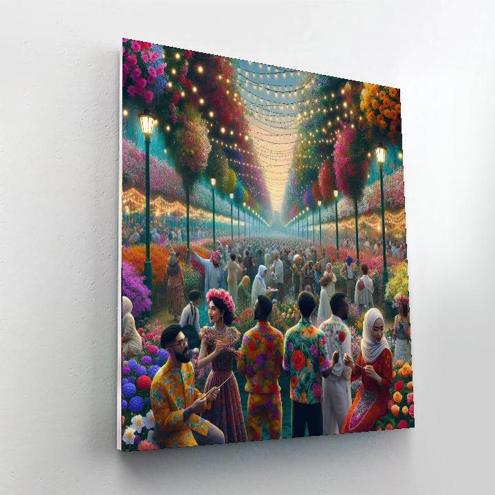 Enchanting Garden Festival Number Painting
