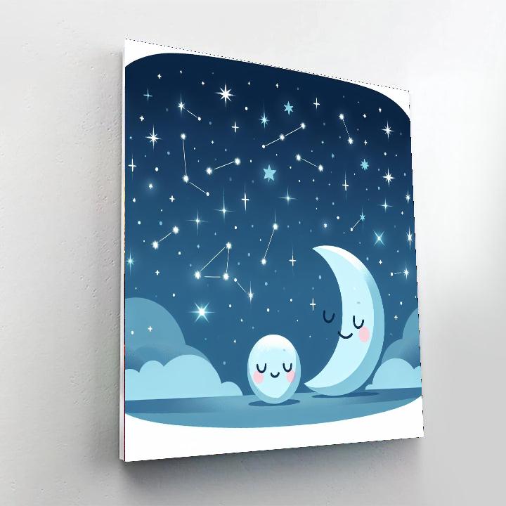 Celestial Starry Skies Painting Number Kit