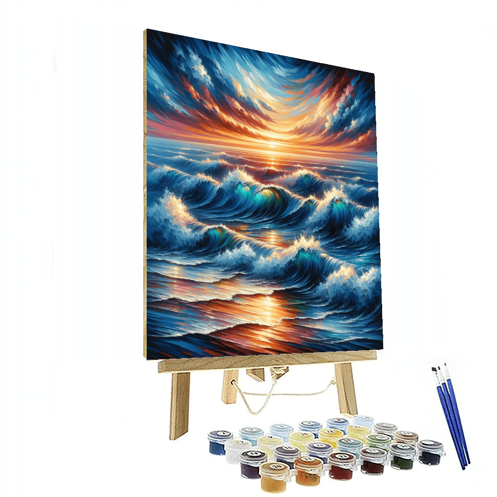 Dazzling Ocean Waves - DIY Painting By Numbers Kit – Artistry Rack