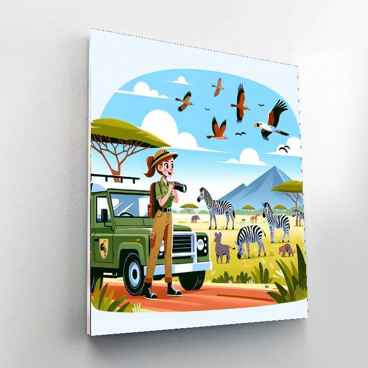 Wildlife Ranger Mission Painting Number Kit