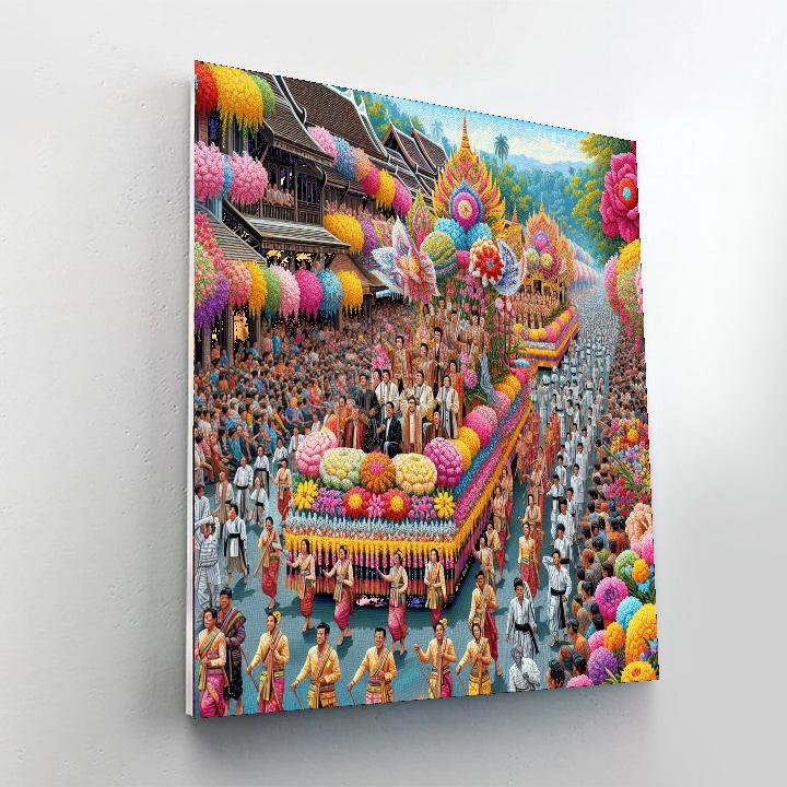 Chiang Mai Flower Festival - Thailand Painting Number Kit