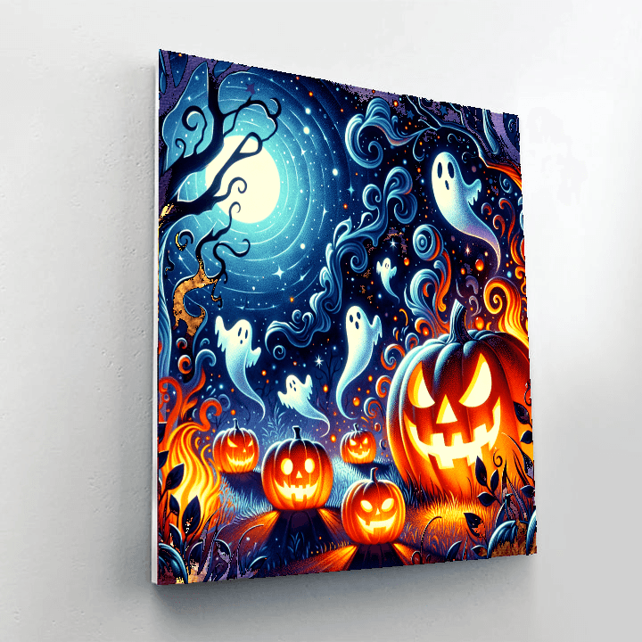 Halloween Night Enchantment Number Painting