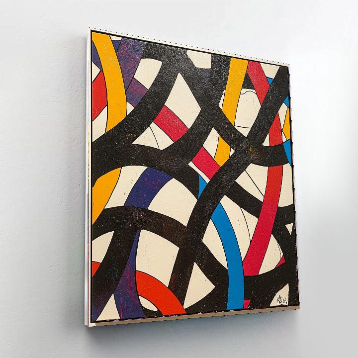 Banksy Inspired Invisible Connections  Number Painting