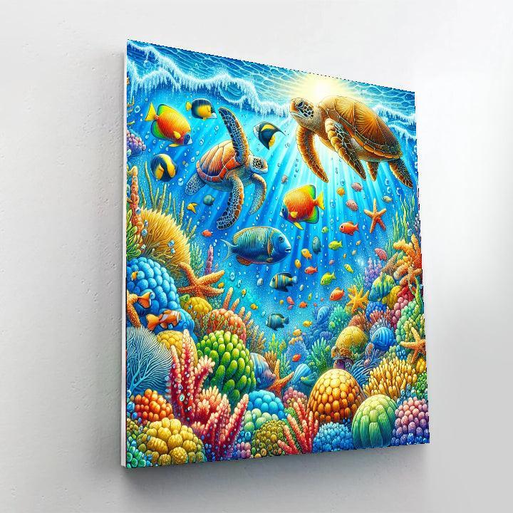 Playful Ocean Wonders Paint By Number