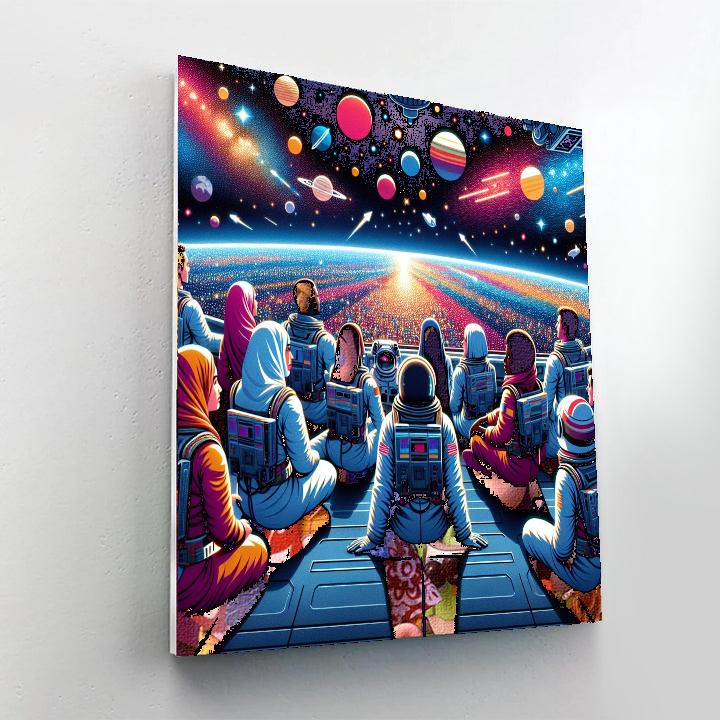Galactic Adventure Crew Painting Number Kit