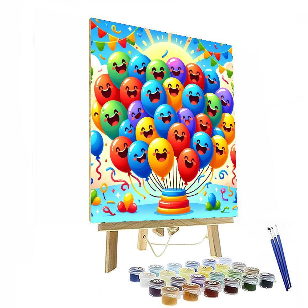 Happy Balloon Friends Paint By Numbers Kits