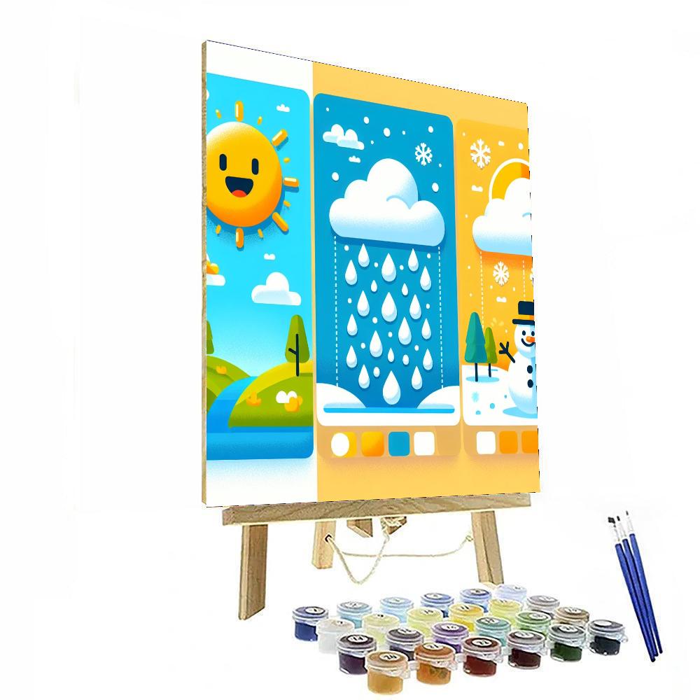 Creative Weather Wonders Paint By Numbers Art