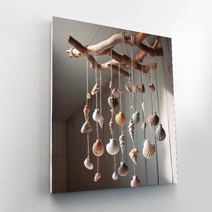 Ocean Driftwood Mobile Painting Number Kit