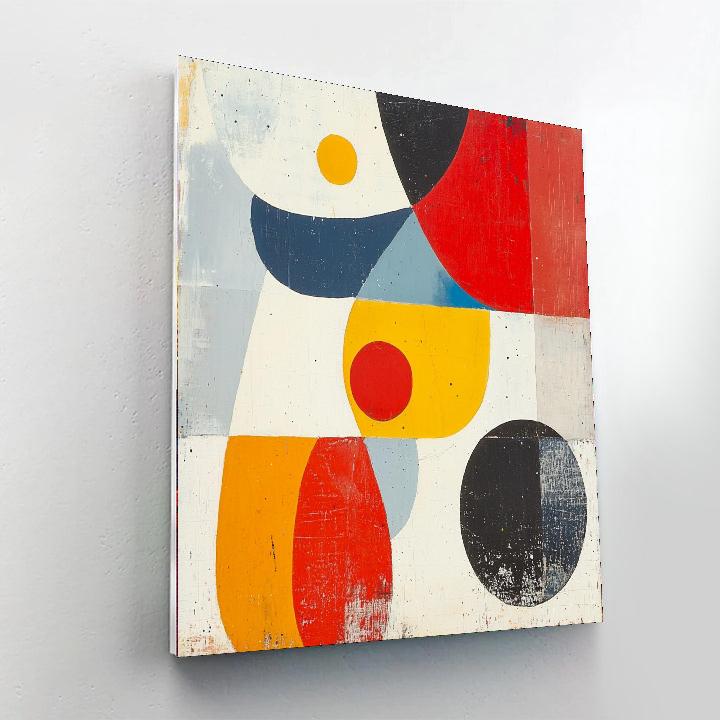 Joan Miró Inspired Colorful Dialogues  Painting Number Kit
