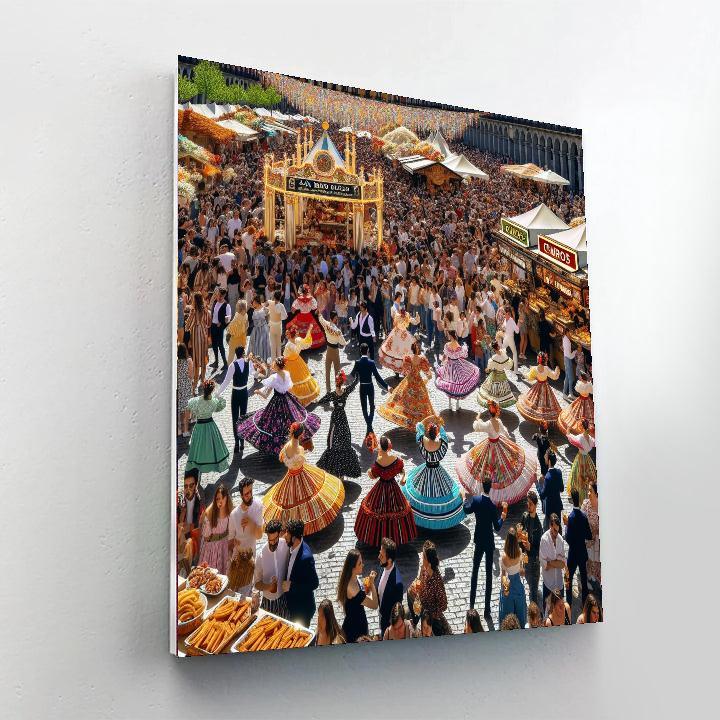 Festa De San Isidro Painting Number Kit