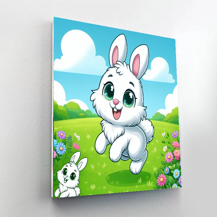 Friendly Rabbit Paint By Color