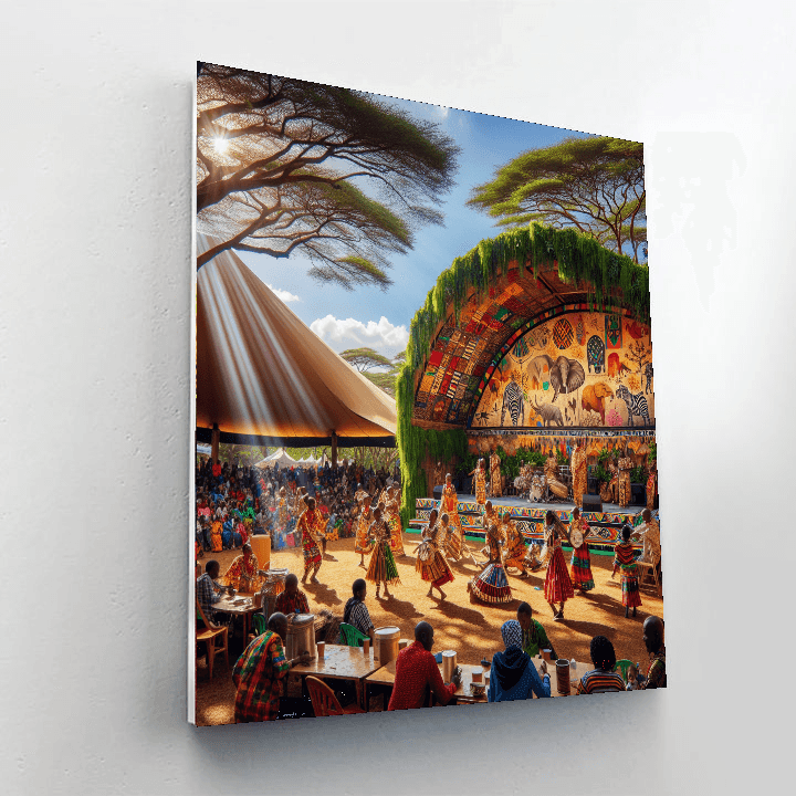 Nairobi National Park Wildlife Gala - Kenya Numbered Painting Kits