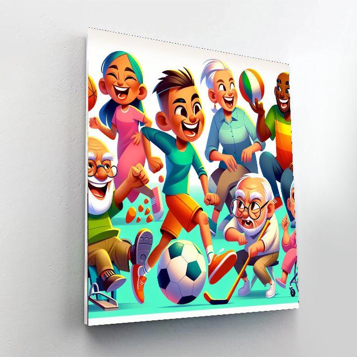 Silly Sports Fun Paint By Numbers Kits