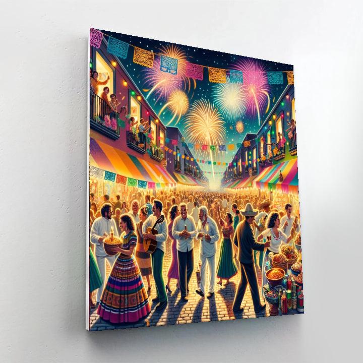 Año Nuevo Mexicano Paint By Color