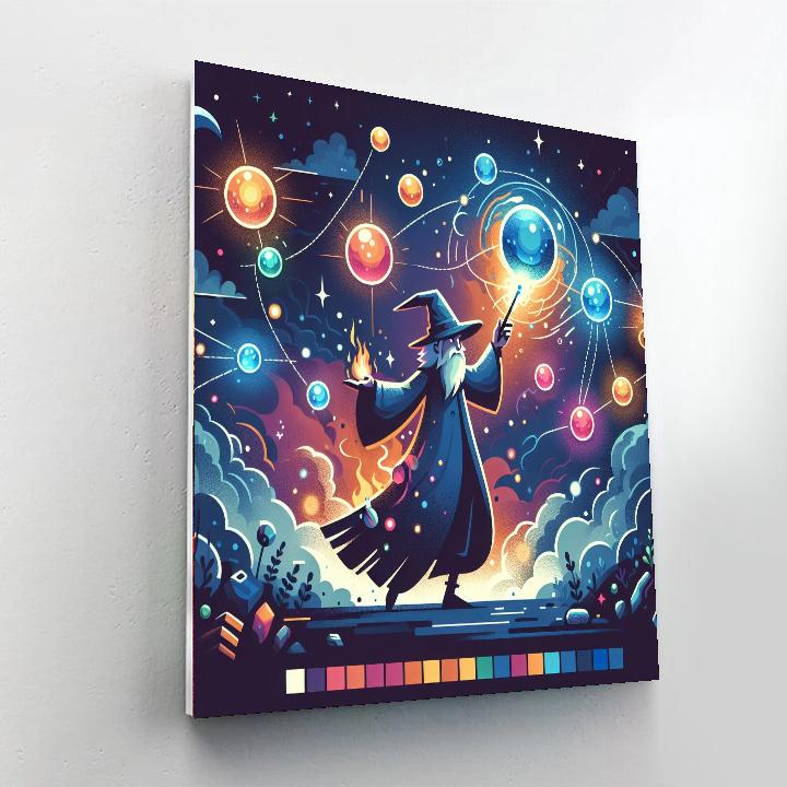 Wizard's Enchanted Realm Paint By Number