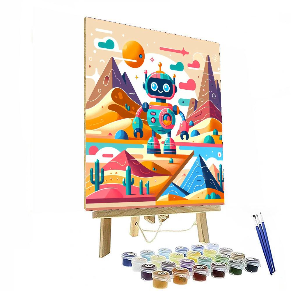 Robot's Adventure Quest DIY Paint By Numbers