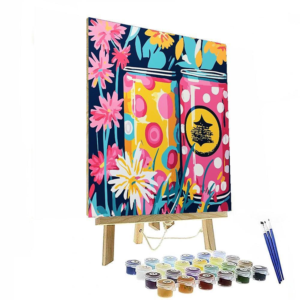 Andy Warhol Inspired Pop Art Candyland  Painting By Numbers Kit