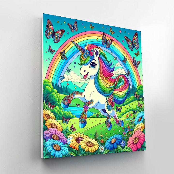 Enchanted Unicorn Meadows Painting Number Kit